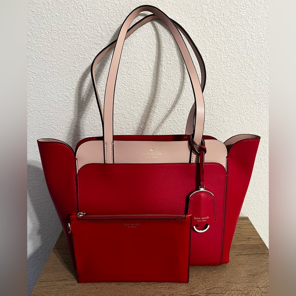 Kate Spade New York Magnolia Street Double Pocket Top Zip Tote